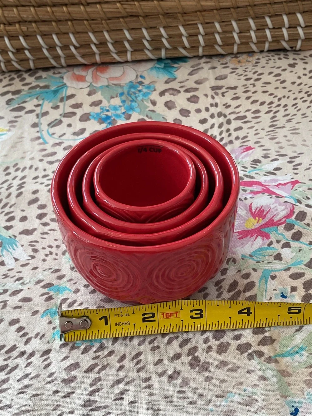 West Elm Red Owl Measuring Cups